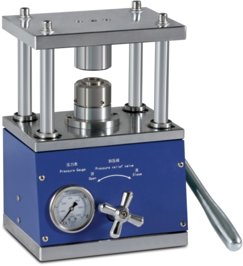 Press Cell Machine Manual Powder Press Machine Coin Cell Crimper 8T Pressure